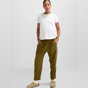 Hatch Women's The Asher Pant In Olive Green NWT